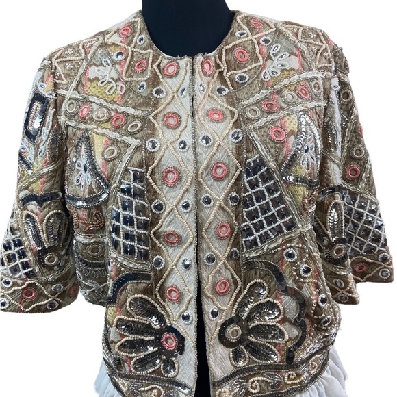 La Bellum Hillary Scott Embroidered Beaded Jacket XS - Picture 4 of 16